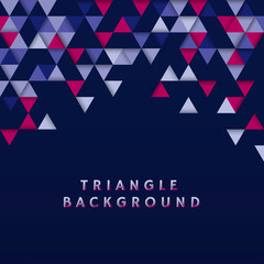 Colorful triangle pattern illustration