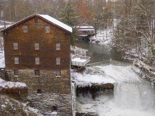 Mill in the Winter 