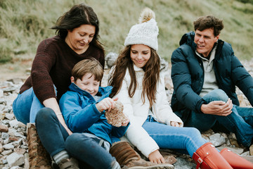 Fototapeta premium Happy family spending time together
