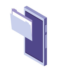 cellphone with documents