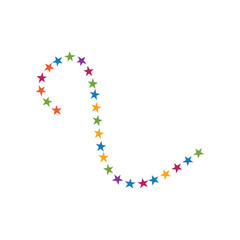 Decorative star icon graphic design template vector