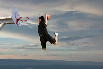 Man basketball player