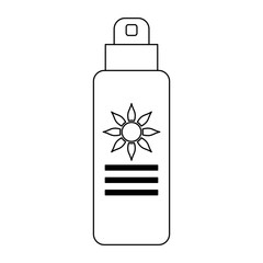 sun bronzer bottle black and white