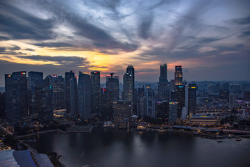 Fototapeta na wymiar SIngapore Skyline