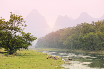 landscape in Yangshuo Guilin, China