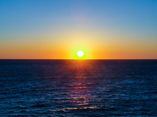 Beautiful ocean sunset 