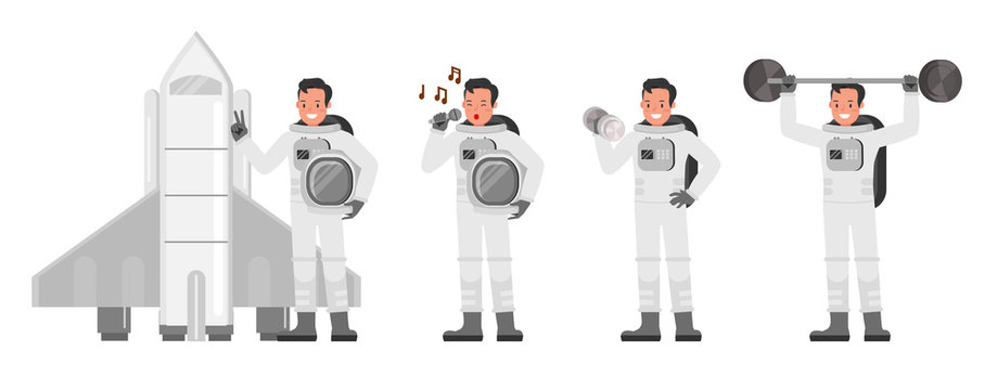 Astronaut vector character design no2