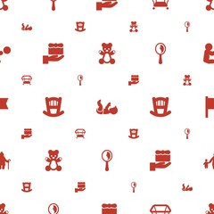 small icons pattern seamless white background