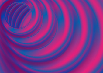 Blue and violet smooth circles abstract background