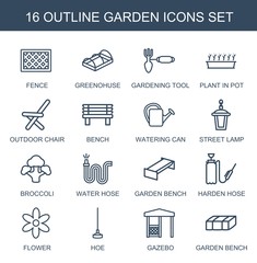 16 garden icons