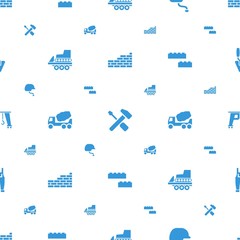 build icons pattern seamless white background