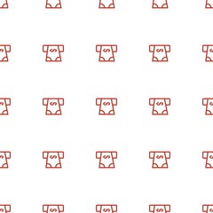 ATM money withdraw icon pattern seamless white background