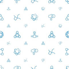Plakat networking icons pattern seamless white background