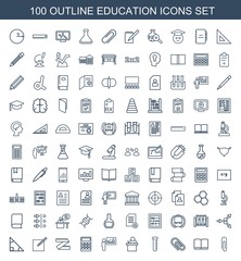 100 education icons