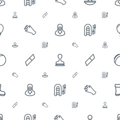 rubber icons pattern seamless white background