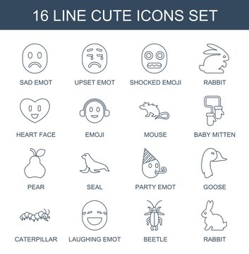 16 cute icons