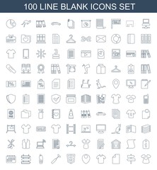 100 blank icons