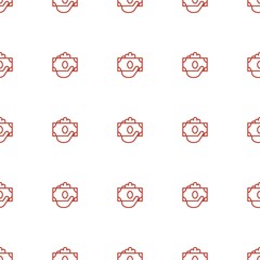 money in hand icon pattern seamless white background