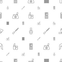 cosmetic icons pattern seamless white background