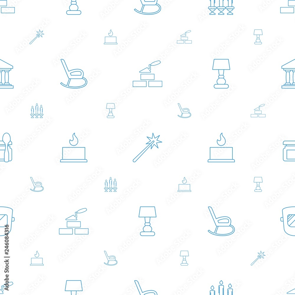 Poster light icons pattern seamless white background