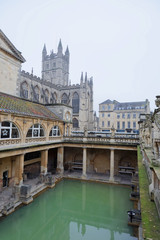 The Roman bath built on natural hot springs of the Romans  in the year 75 AD