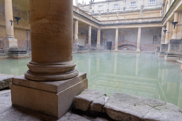 The Roman bath built on natural hot springs of the Romans  in the year 75 AD