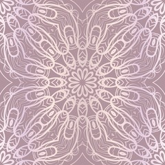 Design For Square Fashion Print. For Textile, fabric printa. Seamless Floral Pattern. Vector Illustration.