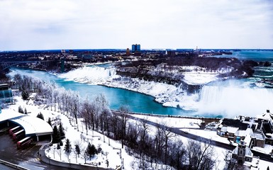 ice on the falls