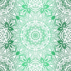 Floral Pattern, Green color Design. For Design background, paper, fashion print. Vector Illustration