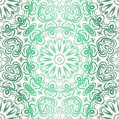 Fototapeta premium Floral Pattern, Green color Design. For Design background, paper, fashion print. Vector Illustration