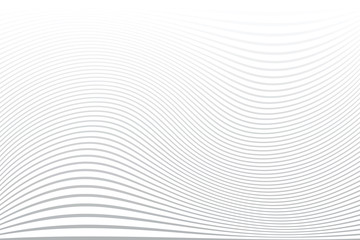 White wavy lines background. Abstract striped texture.