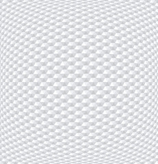 Hexagons pattern. White geometric background.