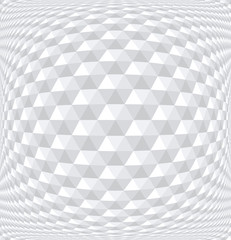 Hexagons pattern. White geometric background.