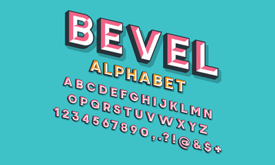 Fototapeta na wymiar colorful chisel style alphabet design