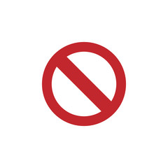 Forbidden icon graphic design template vector