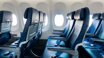 Background of airplane seats
