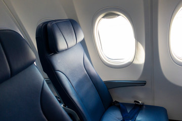Background of airplane seats