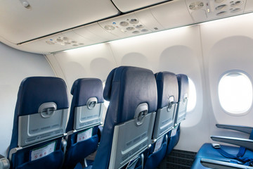 Background of airplane seats
