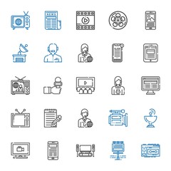 Fototapeta premium tv icons set