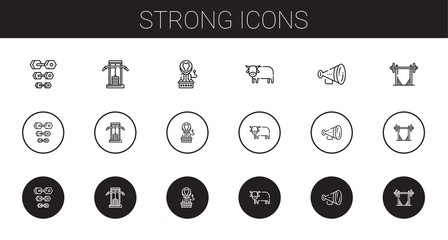 strong icons set