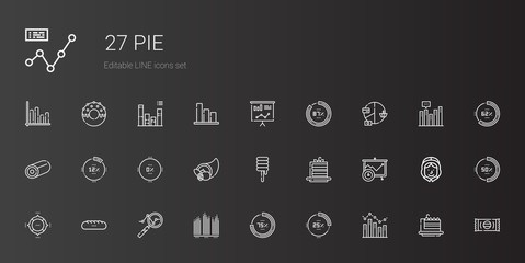 pie icons set