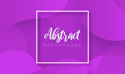 Purple abstract background with white square frame.