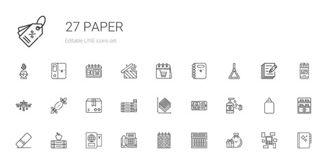 paper icons set