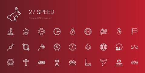 speed icons set