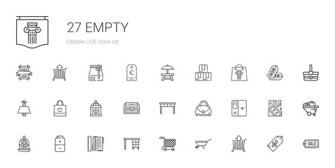 empty icons set