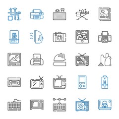 electronics icons set