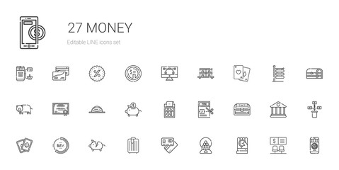 Fototapeta na wymiar money icons set