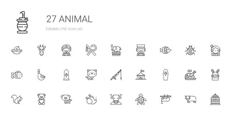 animal icons set