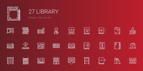 library icons set