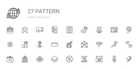 pattern icons set